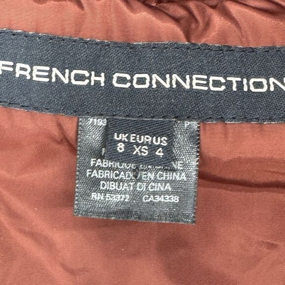 FRENCH CONNECTION  Quilted Barn Jacket - Barn Red Size 4 US NWT - Picture 10 of 11